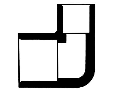 1" x 1/2" Reducing Elbow 90° Slip x Slip Sch 40 PVC Fitting White