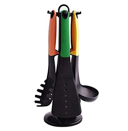 Kitchen Utensils 7 Pieces Set,Creative Nylon Silicone kitchenware Set Non-Stick Pan Heat Resistant Cooker Cooking kitchen set