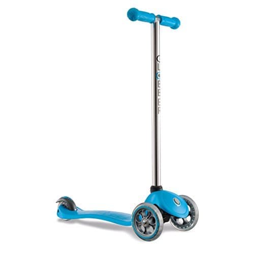 Globber Three Wheel My Free Fixed Scooter (Chrome/Blue) by Turnstyle Brands