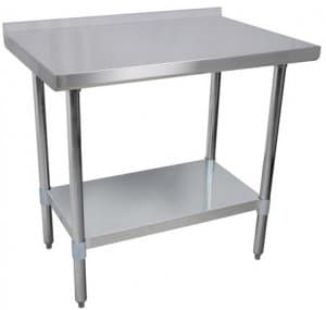 Commercial Stainless Steel Work Prep Table 24 x 60 with Backsplash NSF Certified