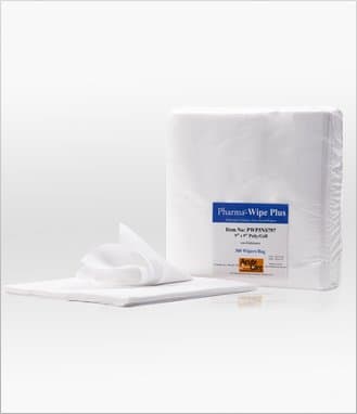 Pharma-Wipes Lint Less Wipes Polyester/Cellulose Blend Wipe. Low Endotoxin.(Pack of 300) Used for Pharmaceutical Compounding & Manufacturing