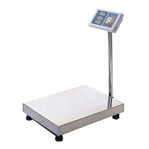Digital Floor Platform Scale Weight Computing 660LBS Food Industry Shipping Postal Office Mailing Pet Weighing Indoor Outdoor Use Reinforced Stainless Steel