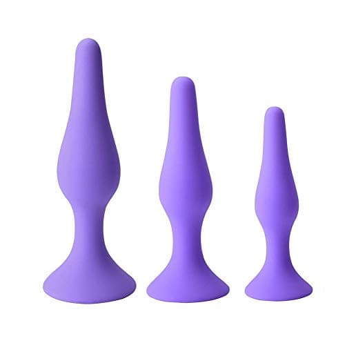 3 Different Sizes Silicone Exercise Tools for Men and Women (Purple)