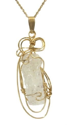 14k Gold Lightning Sand "Liquid Ice" Cathedral Fulgurite