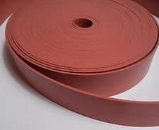 Solid Silicone Rubber Strip - .062" thk x 1" wide x 12' long