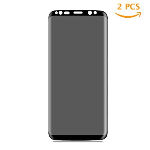 [2 Pack] Galaxy S8 Privacy Screen Protector, Tiamat Tempered Glass Anti-Spy Privacy Film for Samsung Galaxy S8 (Black Without Edge)