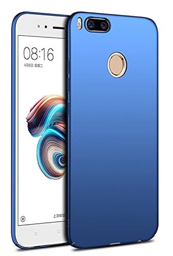 Kaira [Full Coverage] All Sides Protection 4 Cut 360 Degree Sleek Rubberised Matte Hard Case Back Cover for Xiaomi Mi A1 (Blue)