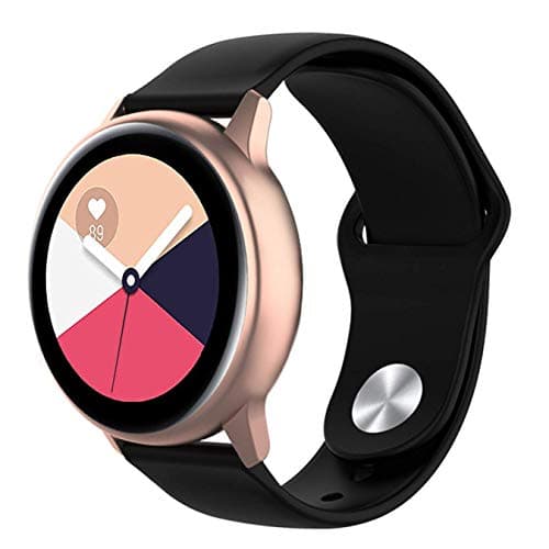 Wareon Compatible with Samsung Galaxy Watch Active 2 40mm/44mm/Active 1/Galaxy Watch 42mm/Gear S2 Classic SM-7320/Sport SM-600 20mm Quick Release Sport Silicone Bands Straps Wristbands