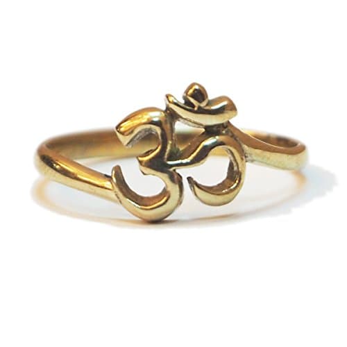 Backmetal Brass Budhist Ohm Symbol - Size 8