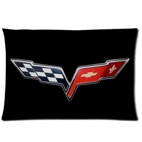Custom Chevrolet Corvette Pattern 01 Pillowcase Cushion Cover Design Standard Size 20X30 Two Sides