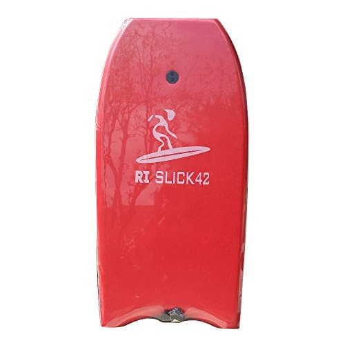 42" XPE Slick Bottom Bodyboard with Leash Red