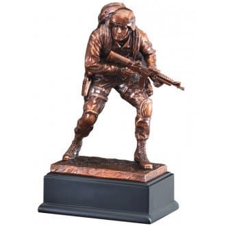 Hit Trophy Marine Statue with Free Engraving (Customize Now!)
