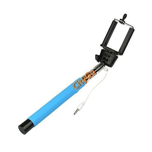 Foldable extendable Self-portrait Monopod Stick(blue) for iphone 6plus 6 5s 5c 5 Samsung Galaxy S6 S5 S4 S3 etc