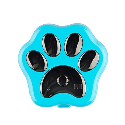 Pet Tracker ,3G Smart GPS Anti-Lost Device Pet Tag Tracker Waterproof Collar Locator Safety Alarm for Large Medium Pets (Blue)