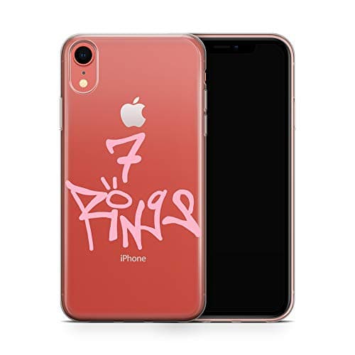 iPhone XR Case, Aertemisi Clear TPU Soft Slim Flexible Silicone Cover Phone Case for Apple iPhone XR (6.1'') - 7 Rings