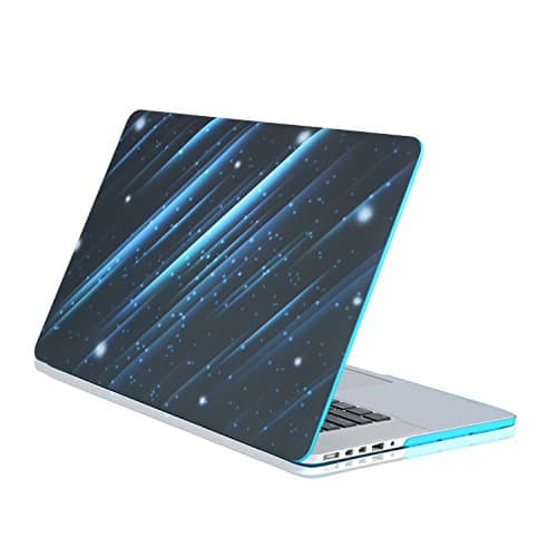 WINHI MacBook Pro 13 Inch Case with Retina Display Rubberized Hard Folio Case Cover for Model A1425 and A1502 (with Keyboard Protective Film & Mouse Pad)- star