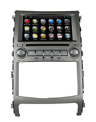 lsqSTAR Quad Core 16GB 1024600 Android 4.4.4 7 Inch Car GPS Stereo for HYUNDAI IX55/Veracruze 2006-2011 with Capacitive Digital Screen In Dash Navigation Receiver Support GPS 3G Wifi Ipod Bluetooth DVR AM FM RDS Radio Steering Wheel Control OBD2 Subwoofer Output Mirror link