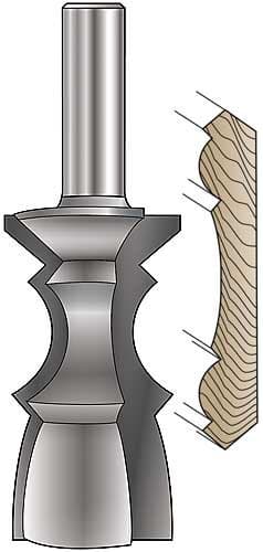 MLCSMulti-Molding Crown Molding Router Bit