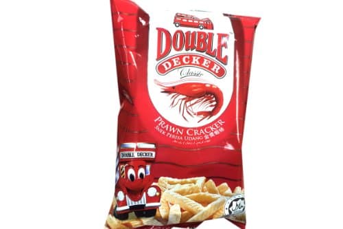 Double Decker Prawn Cracker (Snek Perisa Udang) - 2.12oz (Pack of 10)