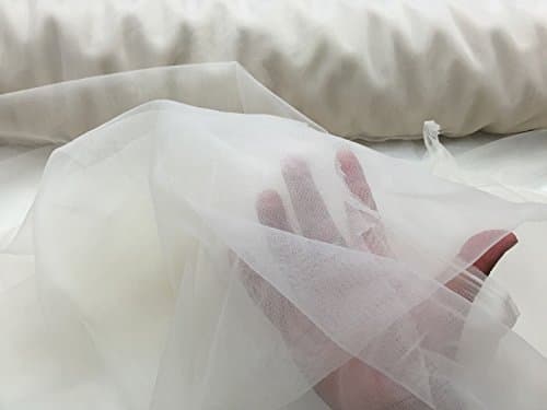 36"x 60" 2 Way Fabric Stretch Mesh Champagne Polyester Wedding Bails, Bridal Dresses, Crafts Sewing Decoration 1Yard