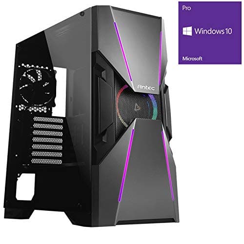 OCHW Antec Dark Avenger Mega Fast Gaming PC Desktop Computer AMD Kaveri A8-9600 4.2GHz Quad Core ATI Radeon HD R7 Graphics 600W PSU USB 3.0 1TB 8GB DDR4 Wifi Windows 10 Pro (8GB DDR4, 1TB HDD)