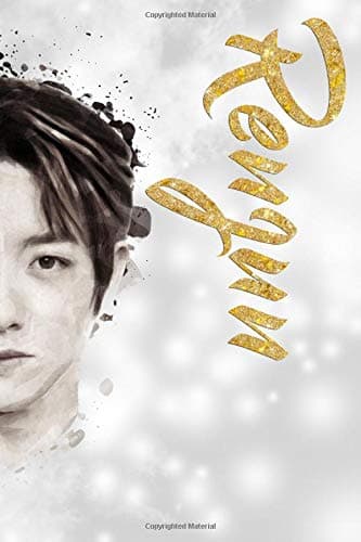 Renjun: NCT Member Acrylic Paint Half Face Portrait Gold Script Name 100 Page 6" x 9" Blank Lined Notebook | Kpop Merch Journal Book for NCTzen Fandom Paperback – December 14, 2019