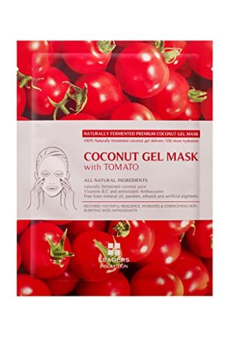 [Leaders Insolution] Coconut Bio With Tomato Face Sheet Mask 10Pk (with tomato extract, coconut extract, glycerin)