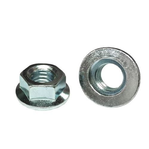 (200) M6-1.0 Hex Flange Nuts Class 10 Zinc