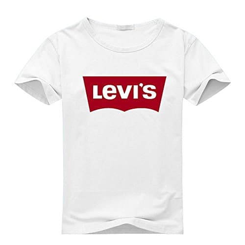 Levis Batwing For Men's Printed Short Sleeve Tee Tshirt Medium White