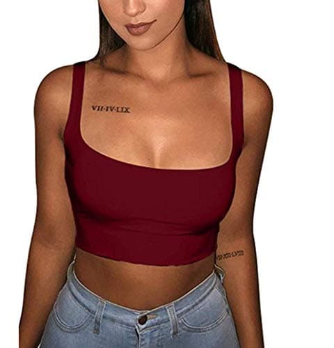 Women's All-Match Spaghetti Strap Crop Top