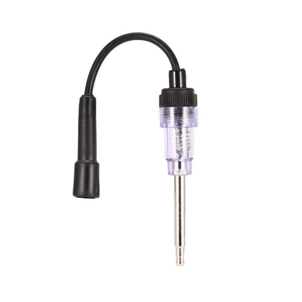 Revolveryy Spark Plug Tester Ignition System Coil Engine in Line Auto Diagnostic Test Tools Ignition Spark Tester Ignition Detector Silver & Black