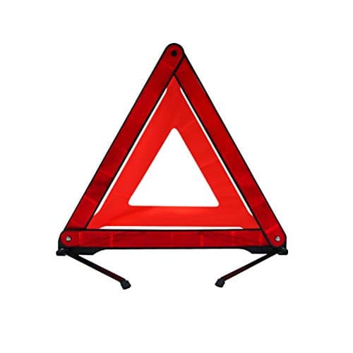 KEEPING Car Warning Sign Safety Triangle Reflective Hazard Breakdown Emergency Light Folding