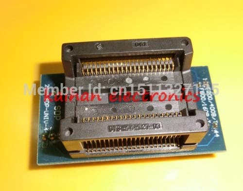 Electronics Stocks Sop44 to Dip44 Programmer Converter Adapter Socket for Rt809H Programmer Sdp-Uniu-44