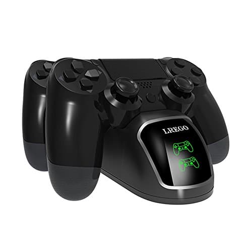 LREGO PS4 Controller Charger, DualShock 4 Controller Charging Station Dock with a Display Screen for PS4 / PS4 Slim / PS4 Pro Controller