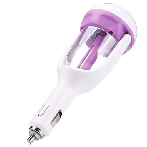 Car Humidifier & Aroma Diffuser, Seetru 2 in 1 Mini Portable 180 Degree Rotation Mist Ultrasonic Essential Oils Aromatherapy Diffuser and Water Purifier with 2 Hours Auto Off Function for Cars Travel