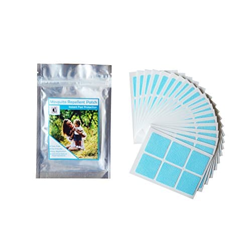 120-COUNT Light Blue Resealable Mosquito Patch Repellent | 24-HOUR PROTECTION | All Natural & Non-Toxic | Deet-Free | Keeps Insects AWAY
