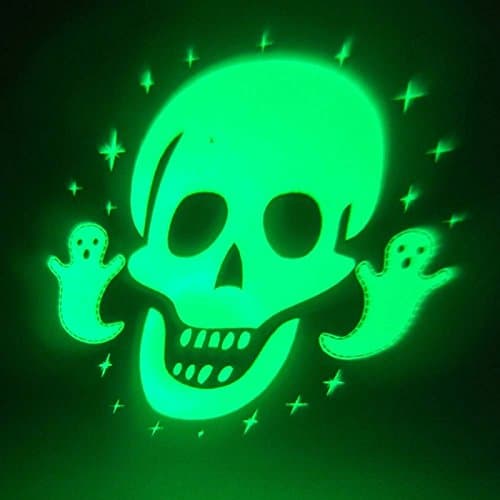 Halloween skull face projector led scary skull and ghost image