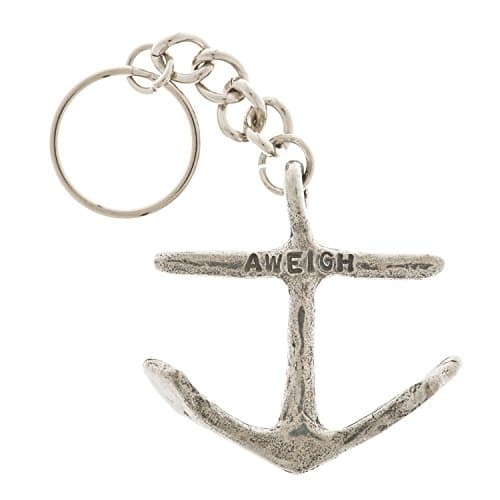 Anchors Aweigh Pewter Key Ring