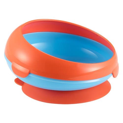 2 x The First Years Inside Scoop Suction Bowl, Blue/Orange