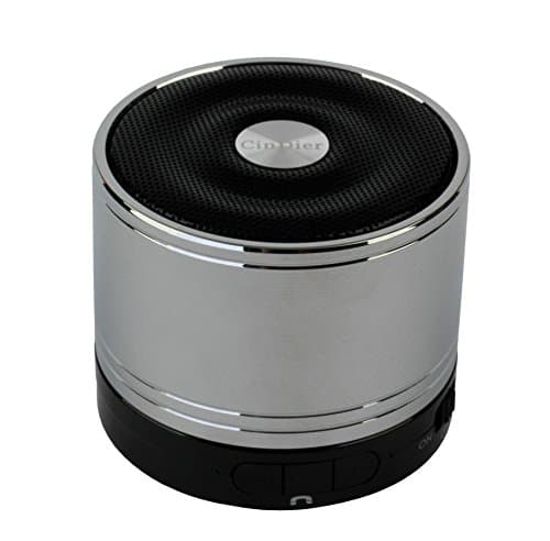 CinDier Ultra Portable Wireless Bluetooth Speaker V3.0 With 5w HiFi Strong Stereo Speaker For Iphone,Ipad,Samsung,HTC,Computer and More.And 12-Month Warranty (Silver)