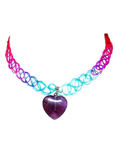 Most Comfortable Purple Heart Rainbow Choker