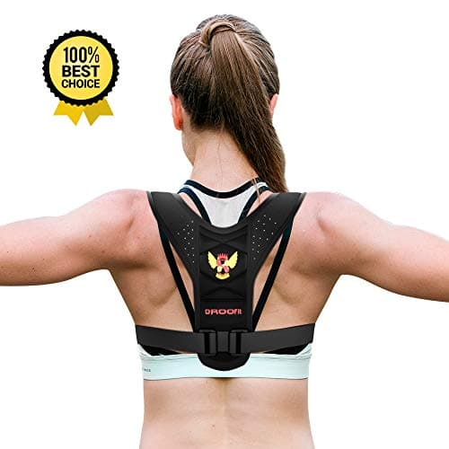Posture Brace - Posture Corrector for Women Men - Effective and Comfortable Adjustable Back Brace for Posture - Clavicle Brace - Upper Back Pain Relief - Posture Support - Posture Trainer