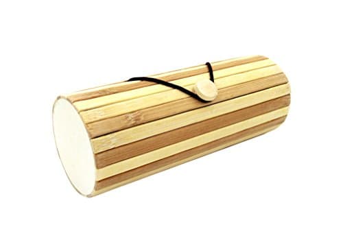 Hard Bamboo Cylinder Sunglasses Case Durable Hand-made Protective Holder for Glasses