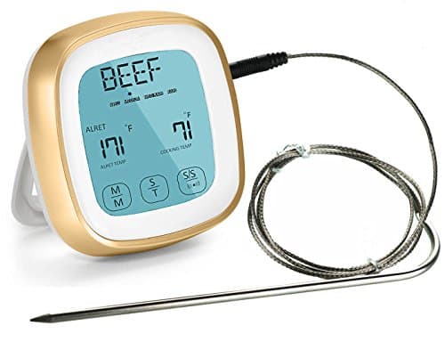 Digital Kitchen Food Meat Oven Thermometer with Timer for BBQ Smoker Grill Cooking