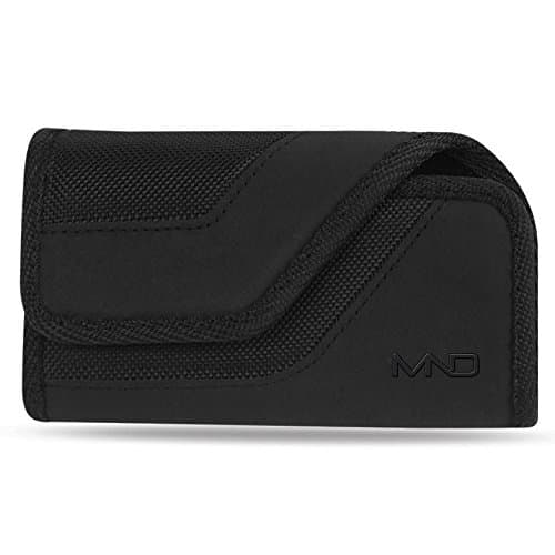 Horizontal Rugged Case Pouch Samsung Galaxy J7 (2018) (2017),J7 Star,J7 Duo,J7 Prime 2, J4, w/Card Holder (Fits w/Otterbox Defender Symmetry Commuter/Lifeproof Case On)