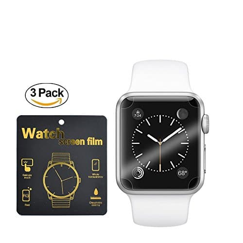 Apple Watch 42mm Smart Watch Screen Protector [3Pack] Thierfy [Scratch Resistant][Anti-Bubble] Screen Protector for Apple Watch 42mm Series 1 and Series 2