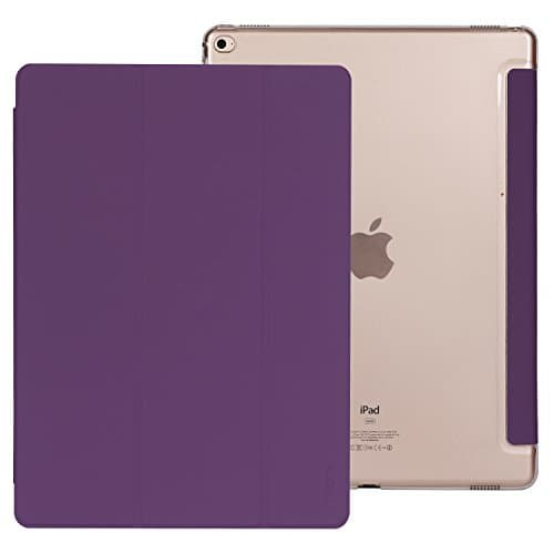 iPad Pro 12.9 Leather Case,SINHONG [Magnet Closure Auto Sleep / Wake] Leather Flip Smart Case and Cover Slim with Kickstand for Apple iPad Pro 12.9 Inch - Purple