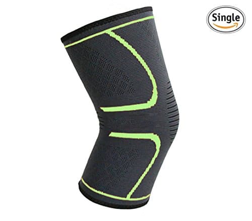 Oalas Ultra Flex Athletics Knee Compression Sleeve Support for Running, Jogging, Sports, Joint Pain Relief, Arthritis and Injury Recovery (Green, Medium)