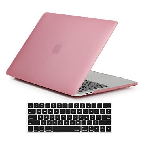 Hard Case with Keyboard Cover MacBook Pro 13 Inch 2017 & 2016 Release(Models:A1706 and A1708),(Pink)