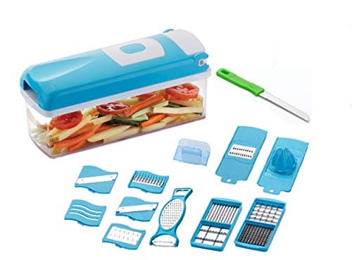 Palak Plastic Vegetable Cutlery Set, Multicolor